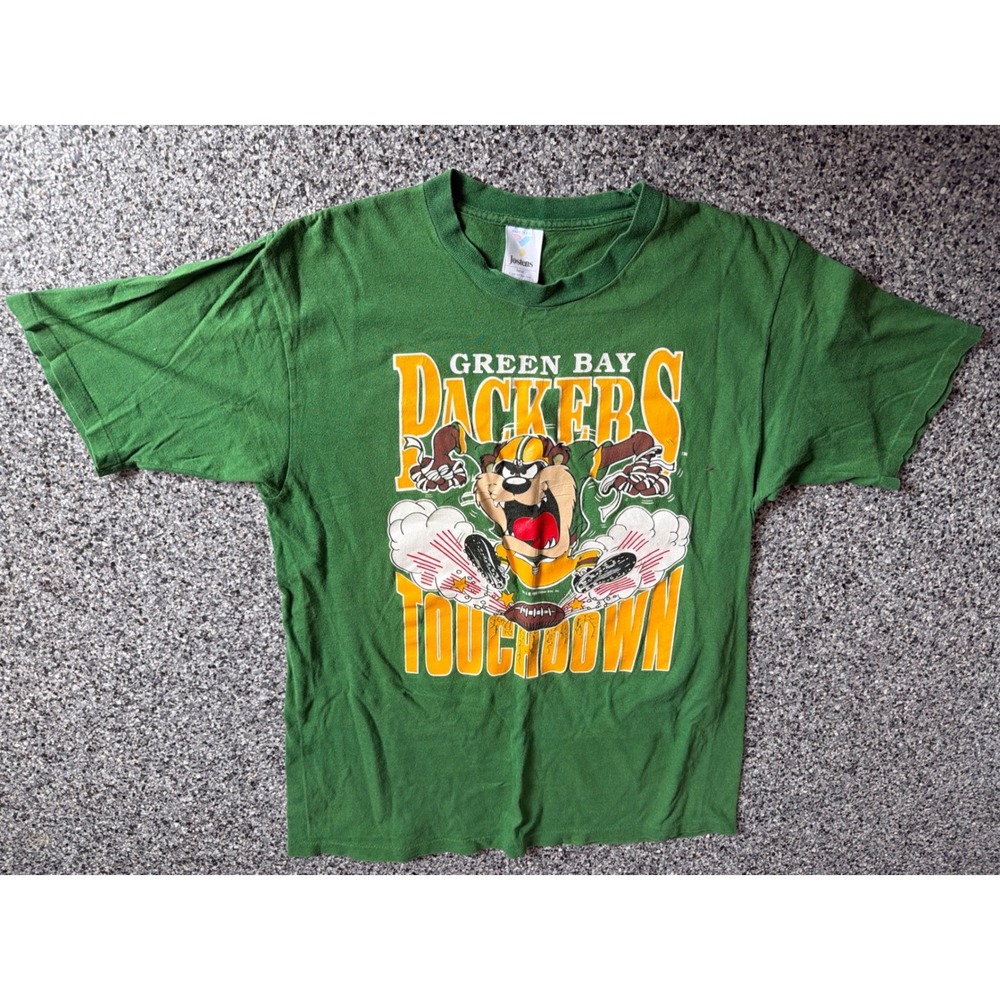 Vintage Jostens Single Stitch Green T-Shirt Mens Large Made USA 90s Cotton Tee